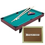 Nordic ProStore Mini Billardtisch Junior 3' - Für Kinder - Billiard Tisch mit Zubehör Inkl. Queue-Set, Kugeln, Dreieck & Kreide - Billardtisch Mini - 95 x 51.5 x 20.1 cm