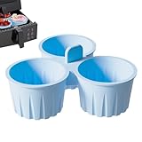 Generisch Silikon Runde Backförmchen,Muffin Förmchen Einweg - Hitzebeständige Heißluftfritteuse-Formen für Süßigkeiten & Snacks