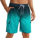 ELETOP Badehose Herren Schnelltrocknend Badeshorts für Männer Boardshorts Surfen Strandhose Schwimmhose mit Meshfutter Verstellbarem Tunnelzug
