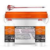 Pflasterfugenmörtel 10kg 2K Epoxidharz mit Fugensand Kunstharz Fugenmörtel - kein Unkraut, dauerhafte Verfugung, Selbstverdichtend, Chemikalienfest, bei Nieselregen anwendbar - BEKATEQ BK-175EP
