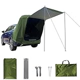 Heckzelt Auto SUV Campingzubehör Autozelt, Busvorzelt Dachzelt Heckzelt Sonnenschutz für Outdoor Camping Selbstfahrer(Green)