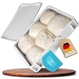 DoughMate Pizzaballenbox mit Deckel (1 Box mit 1 Deckel)