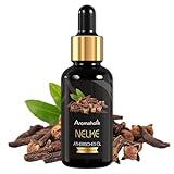 Aromaholik Nelkenöl BIO 100% naturrein – Ätherische Öle für Diffuser & Aroma Diffuser – Zertifiziertes ätherisches Öl aus Indien – Clove Essential Oils 30ml für Sauna & Massage