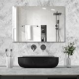 Hocosyme Infrarotheizung Spiegel 600W,Infrarot Spiegelheizung Bad mit Fernbedienung 100x60 cm，Elektroheizung mit Überhitzungsschutz - WiFi (Tuya Smart) - TÜV