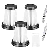 Fixbetter 3 Stück HEPA-Filter für MOOSOO K12, K12 Pro, K13 kabelloser Staubsauger, für Genius Invictus One 1.0 X7, 2.0, 3.0e Staubsauger Ersatzteile Filter Haushaltsreinigung Kehrmaschine Filter
