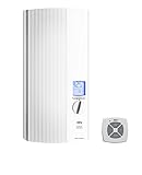 AEG vollelektronischer Durchlauferhitzer DDLE ÖKO TD 18/21/24 kW umschaltbar, LC-Display, ECO-Funktion, Regendusche, Festanschluss 400V, VDE geprüft, 222398