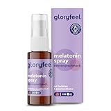 gloryfeel Melatonin Schlafspray - 0,5 mg Melatonin pro Tag - Ruhiger Schlaf für über 200 Nächte - Very berry mit leckerem Beerengeschmack - Sleep Spray hochdosiert und 100% vegan