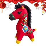 Generisch 2026 Plüschtier - Festliche Kuschelpuppe Zum Umarmen | Plüschtiere in eform | Für Familie, Kollegen, Geburtstag, Feste, Zuhause, Reisen, Neujahr, Schlafzimmer und