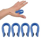 4 Stück Akupressur-Clip, Tragbarer Daumenform-Akupressur-Handclip, Handdruckpunkt-Clip mit Magnet, Migräne-Entlastungsclip (Blau)