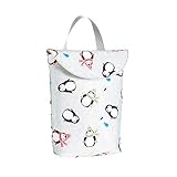 LOLPALONE Multifunktionale Wickeltasche für Kinder, wiederverwendbar, wasserdicht, tragbar, Reisewindeltasche, Farbe A