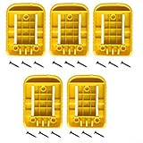 Mount Dock Batteriehalter für Dewalt kompatibel mit 20 V und 60 V Batterien, passend für Serienmodelle 200 201 202 203 204 205 206 606 609 (5 Stück)