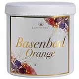 Basenbad Orange basisches 3000g Badesalz zur Entgiftung und Entsäuerung, Vollbad, Fußbad, Peeling, Basensalz mit dezentem Orangen Duft Basenpulver