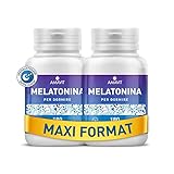 Melatonin Hochdosiert Tabletten [Leicht zu Schlucken] 100% Vegan - Nahrungsergänzungsmittel für Schlaf - Reines Melatonin mit Adenosin und Glycin - Gluten-und LaktoseFrei 0,5mg 360 Tabletten