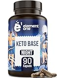 Keto Base Night - 90 Kapseln für nächtliche Versorgung ohne Koffein - Keto Komplex mit Grüntee Extrakt, Ashwagandha, Magnesium, Vitamin B6 - beliebt bei Sportler, Fitness - ideal mit Keto Base Day