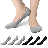 Charm Karter Damen Unsichtbare Socken – 6 Paar Rutschfeste Sneaker Socken Damen Baumwolle Ultra Low Cut Füßlinge Atmungsaktiv Bequem Haltbar für Loafer