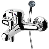 Badewannenarmatur mit Handbrause (Brauseschlauch) | Wannen Armatur | Einhebelmischer mit Handbrause | Badarmatur | Küchenarmatur | Waschbeckenrmatur | Wasserhahn | Badewanne | Badezimmerarmatur |