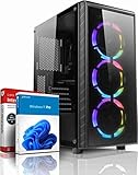 shinobee High End Gaming PC AMD Ryzen 7 4700 16 Threads 4 GHz • AMD Radeon RX 5600 XT 6GB • 16 GB • 1000GB SSD • Windows 11 • WLAN • Gamer PC Computer Gaming Rechner - 7304