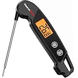 ThermoPro Fleischthermometer Digitales Grillthermometer mit Faltbarer Sonde Bratenthermometer Wasserdicht Thermometer Kochen für Smoker Grill BBQ Küche TP603B