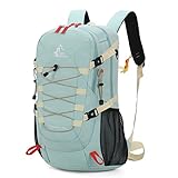 Bseash 40L Leichter wasserdichter Wanderrucksack mit Regenschutz, Outdoor Sport Reise Tagesrucksack Multifunktions Reisetasche für Camping Klettern Skifahren Radfahren (Milch Grün)