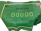 Unbekannt Poker Tuch Texas-Holdem 180 x 90 cm Wollfilz-Tuch