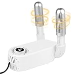 MXTIMWAN Schuhtrockner Elektrisch Fußwärmer Schuhheizung Schuhwärmer mit Doppelständer,Shoe Dryer mit Timer,Faltdesign,Trocken mit Wärmegebläse,Schnelltrocknung für Schuhe Hüte Skischuhe