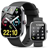 Smartwatch Herren Damen mit Telefonfunktion, 1.91' Fitnessuhr Damen, 100+Sportmodi IP68 Wasserdicht Sportuhr, Smart Watch mit Herzfrequenz, Schrittzähler, SpO2, Schlafmonitor, Uhren für iOS Android