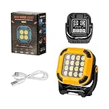 Wiederaufladbare Magnetische Arbeitsleuchte | Wasserdichte LED Leuchte Mit Magnethaken - Multifunktion Beleuchtung Für Camping Auto Reparatur Kabinett