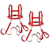 2 Stück Pferdeleine zum Spielen für Kinder Rot Pferdeleine Kinder Pferdeleine Spielzeug Pferde Longierleine Pferdegeschirr für Kinder zum Spielen Harness Kinde für Jungen und Mädchen