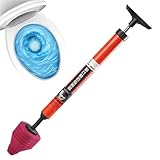 Luftkolben - Werkzeuge, Fundamentkolben | Ergonomischer Griff Abwasserentferner, Hochdruckluftablaufkolben ungeschnittene Toiletten Temporäre Rohrreinigung für eine effiziente Entwässerungswartung