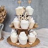 Windeltorte Bastelset – ganz easy & schnell | Geschenk zur Geburt | CupCake Windeltorte im Boho Vintage Stil | alles dabei | mit Pampers Windeln & schönem Zubehör | Baby Geschenk | Geschenke zur Gebur