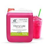 Slush Eis Sirup | Konzentrat 1:5 | 5 Liter Vorratskanister | geeignet für Ninja Slush Maschine | Azo und Glycerin Frei (Sauerkirsche)