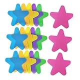 UKCOCO 40 Stück Kindergarten Teppichmarker Teilig Sternform Bunte Interaktive Bodenpunkte für Vorschule Grundschule Langlebig Nylon Polyester Vielseitig für Klassenzimmer Sport Yoga