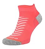 COMODO 1 Paar Unisex Laufsocken Reflektierend Atmungsaktive Leichte Sport Funktionssocken | Coolmax Sommer Knöchelsocken (39-42, Neonlachs)