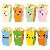 48 Stück Popcorn Box Partytüten，Popcorn Boxen Popcorntüten,Papiertüten Partytüte,Popcorn Box Candy Tüte