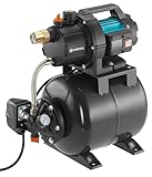 Gardena Hauswasserwerk 3700/4: Pumpe zur Hauswasserversorgung mit 19l Tank, EPDM Membrane und Messing Gewindeeinsätzen, Fördermenge 3.700 l/h, 800 W Motor (09023-20)