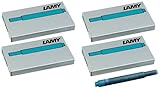 LAMY T10 Tintenpatronen mit großem Tintenvorrat - geeignet für alle Lamy Patronenfüllhaltermodelle - Inhalt 1,25ml je Patrone (türkis, 20 Patronen)