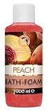 Badeschaum Pfirsich 1000 ml - Aromatherapie Badewanne - Körperpflege - Hautfeuchtigkeit - Baden - Badezusatz - Schaumbäder - Pflege für geschmeidige Haut - Peach Aroma