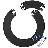 MIUUIPI Dart Catchring Surround, Dartscheibe Schutzring, Surround Auffangring Dart Backboard Surrounding, 5-Teiliger Dartscheiben-Einfassung, Wandschutz Ring, für 45 cm Dartscheibe, Gesamt- 72 cm