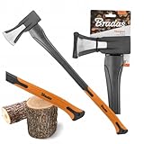 Bradas GARDEN CARE - Spaltaxt - äxte - Beil aus gehärtetem Stahl & Fiberglas - Perfekt für Holzspalten & Gartenarbeit - Garten – Spalthammer – KT-SF2200 – 2000g