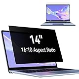 Blickschutzfilter für Laptop 14 Zoll 16:10 Sichtschutz, Blickschutzfolie Anti Blaulicht Blendschutz, Abnehmbarer Displayfilter Sichtschutzfilter Kompatibel mit Lenovo/HP/Dell/Acer/Samsung/Asus/Toshiba