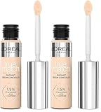 L'Oréal Paris Concealer für ein natürliches Strahlen, Feuchtigkeitsspendend und aufpolsternd, Gesichts Make-Up mit Hyaluronsäure und Koffein, True Match Radiant Serum Concealer 2R, 11 ml