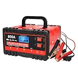 Tktouci LKW Batterieladegerät | Fahrzeug Batterie Intelligentes Ladegerät,Intelligentes 12V24V Zubehör für Fahrzeugwartung LKW Schnellladung Reise