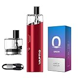 VAPTIO Orizon Kit Elektronisches Zigaretten 1500mAh 25W Vape Pen mit 0,6ohm Spule 4,0 ml Pod,kein E-Liquid kein Nikotin (Magenta)
