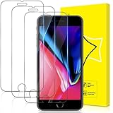 GiiYoon 3 Stück Panzer Schutz Glas für iPhone 8 Plus/7 Plus/6s Plus/6 Plus, HD Displayschutzfolie, 9H Härte, Anti- Kratzer, Bläschenfrei, Ultrabeständig