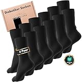 Alpenstern® Diabetikersocken ohne Gummibund & Naht aus Baumwolle I Diabetiker Socken mit Komfortbund für Damen & Herren I OekoTex zertifizierte Gesundheitssocken ohne Gummi