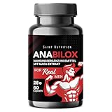 ANABILOX– Muskelaufbau Kapseln - Unterstützt Muskelmasse und Regeneration - Supplement für Kraft und Ausdauer - mit L-Arginin - Ohne künstliche Zusatzstoffe - Für intensives Workout