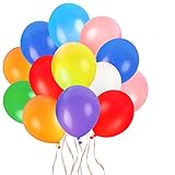 Faburo 80pcs Bunte Luftballons, 26 cm Latex Partyballon Dekoration Luftballons für Geburtstag Party Hochzeit