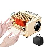 Zeltofen, 1200W Picknick Gasofen mit Tragetasche, Outdoor Heizgerät, Für Camping Backpacking Outdoor Winter Angeln Freizeit Picknick Reisen