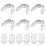 Mundschutz Boxen, 6 Stücke Sport Zahnschutz Mundschutz Boxen Herren,Sportmundschutz für Boxen, Kampfsport, MMA, Muay Thai, Hockey, Schützt Zähne, Zahnfleisch & Kiefer(Transparent)