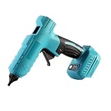 Akku Heißklebepistole für Makita 18V Akku, Heißklebepistole Kabellos Mit 120S schnelles Aufheizen, 100-200℃, An/Aus-Funktion für DIY Klebepistole zum Basteln inkl. 10stk Klebestifte 11mm (Ohne Akku)